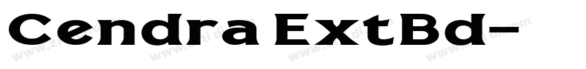 Cendra ExtBd字体转换